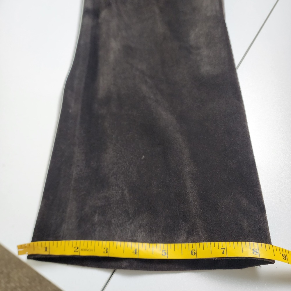 Carlisle Womens Vintage Calf Suede‎ Leather Pants Size 8 Straight Leg High Rise - Picture 14 of 15